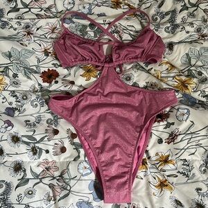 Medium Pink Wild Fable One Piece Swimsuit